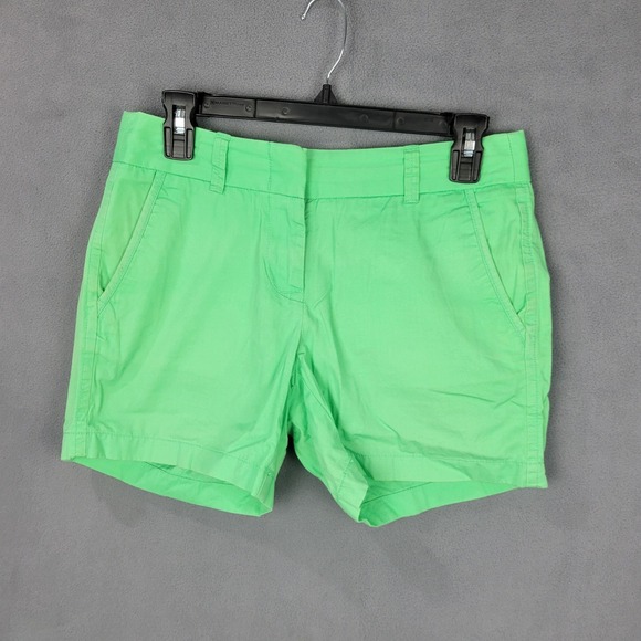J.CREW Pants - J Crew Chino Broken In Shorts Womens 0‎ Green 100% Cotton Casual